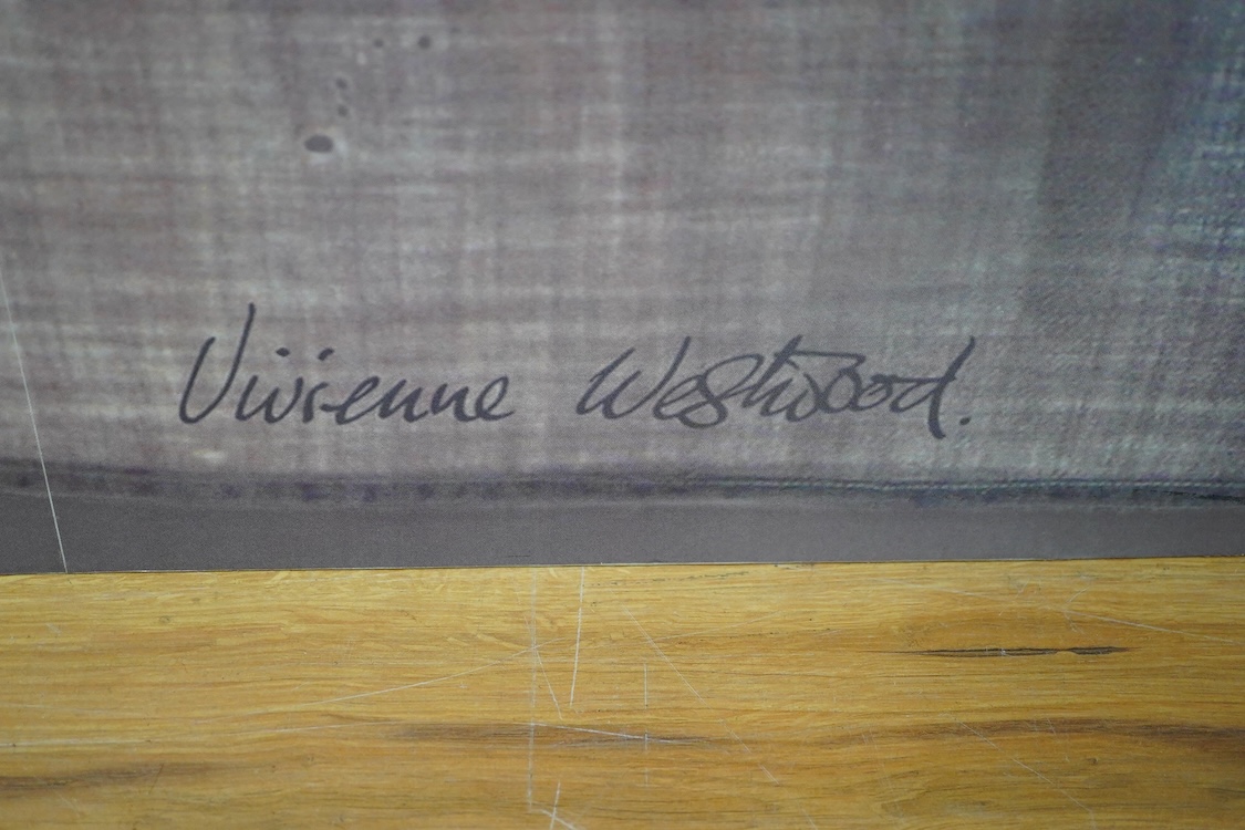 Vivienne Westwood, print on panel, Replica of HMS Victory Union flag, 150 x 270cm. Condition - good